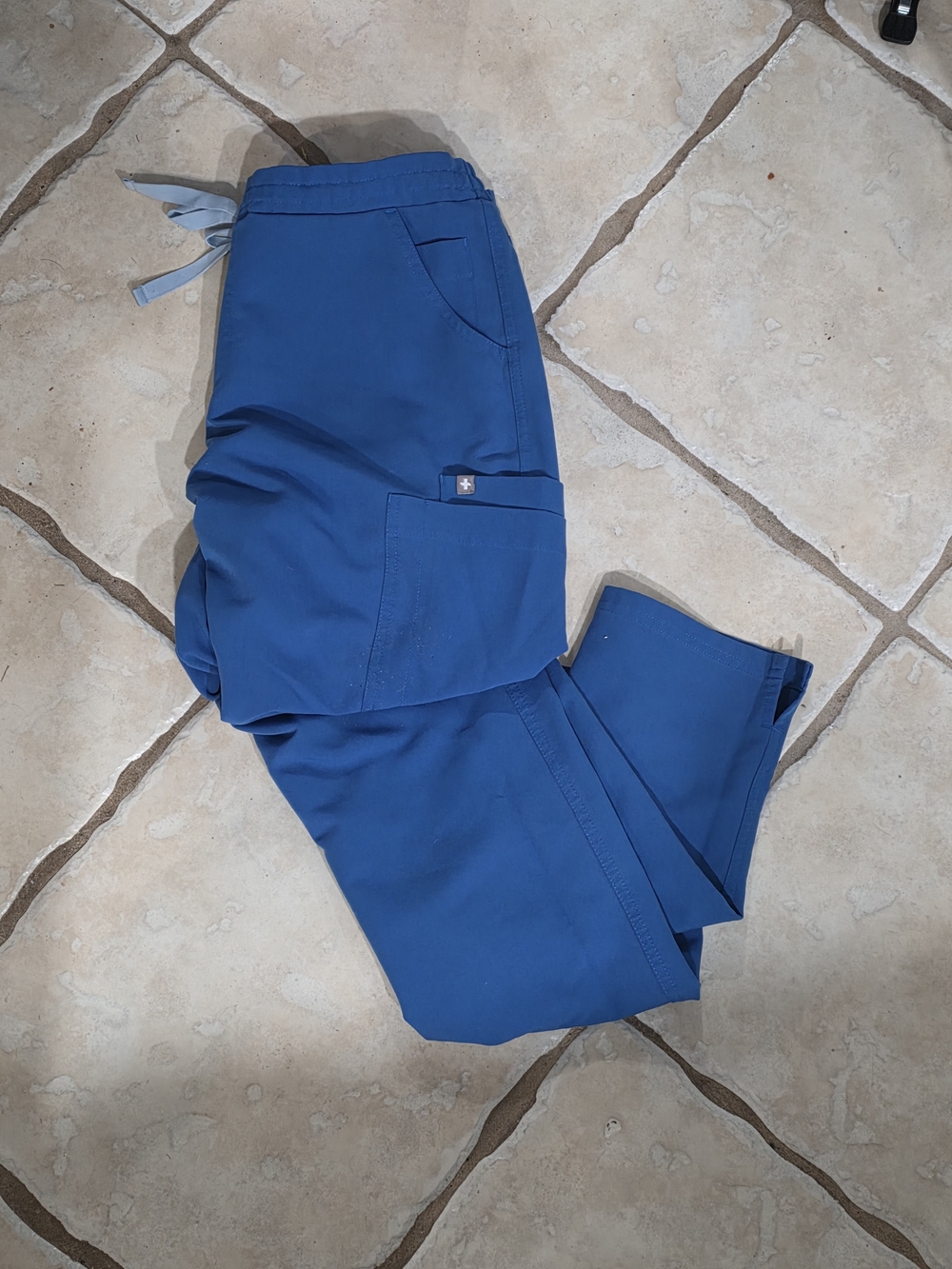 Figs Royal Blue  Scrub Pants Size Small Tall